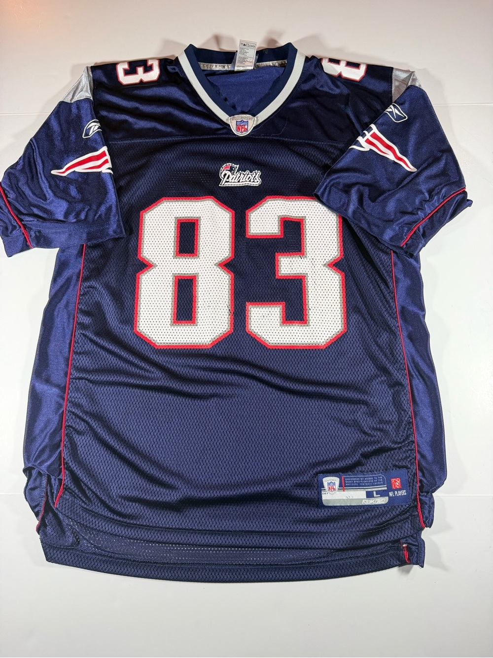Vintage Wes Welker New England #83 Navy Football Jersey